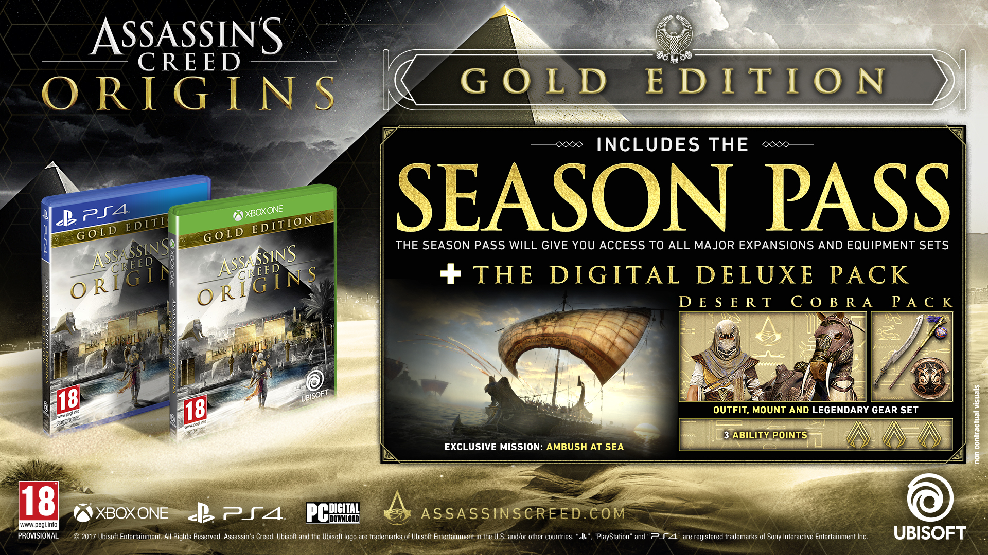 Assassin's Creed Origins has many editions, from £55 to £700