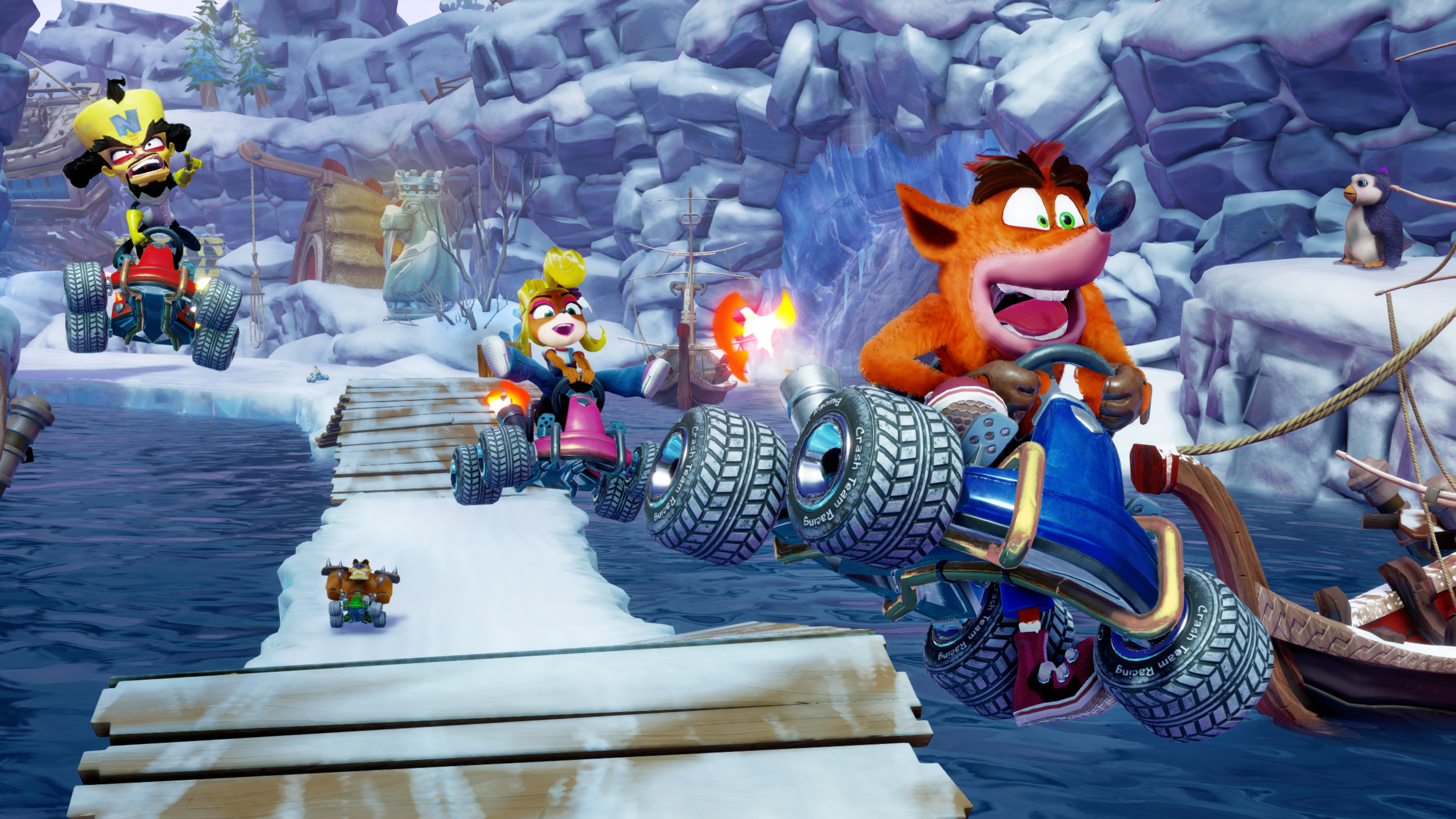 Краш играть crash games fun. Crash Bandicoot гонки. Краш гонки ps4. Крэш бандикут гонки ps4. Crash Bandicoot Нинтендо.